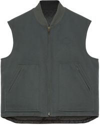 Gucci - Logo-embossed Reversible Canvas Gilet - Lyst
