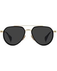 David Beckham - Double-Bridge Aviator-Bridge Aviator-Frame Sunglasses - Lyst