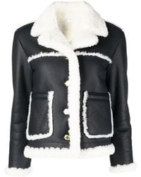 Thom Browne - Notched-Collar Shearling-Trim Jacket - Lyst