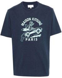 Maison Kitsuné - T-shirt Racing en coton - Lyst