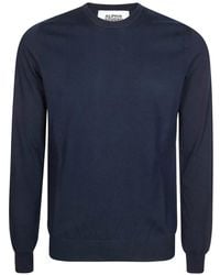 Alpha Studio - T-Shirt Met Ronde Hals En Lange Mouwen - Lyst