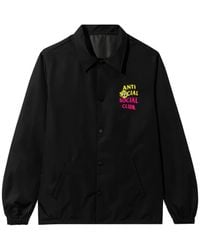 ANTI SOCIAL SOCIAL CLUB - Chaqueta con logo estampado - Lyst