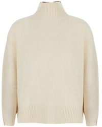 SOLOCASCMIR - Two-Tone High-Neck Sweater - Lyst