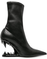 Gcds - Morso 110mm Leather Ankle Boots - Lyst