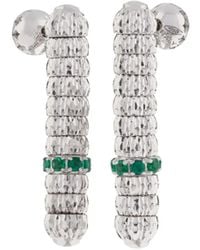Officina Bernardi - 18Kt Enigma Emerald Drop Earrings - Lyst
