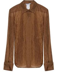 Max Mara - Eloisa Crumpled Silk Shirt - Lyst
