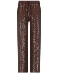P.A.R.O.S.H. - Sequin-Embellished Drawstring Trousers - Lyst