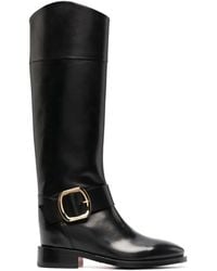Santoni - Buckle-Detail Knee-Length Boots - Lyst