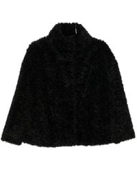 Herno - Faux-Fur High-Neck Coat - Lyst