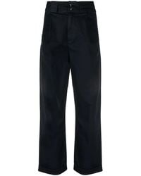 Woolrich - High-Waisted Wide-Leg Trousers - Lyst