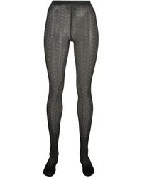 Wolford - Intricate-pattern Sheer Tights - Lyst