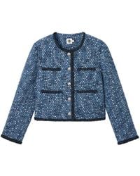 B+ AB - Buttoned Tweed Jacket - Lyst