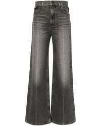 Sandro - High-Rise Wide-Leg Jeans - Lyst