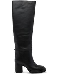 Paloma Barceló - Ophelia Square-Toe Block-Heel Boots - Lyst