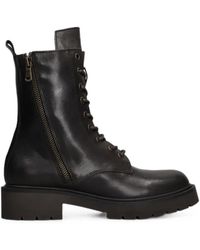 Julie Dee - Lace-Up Side-Zip Boots - Lyst