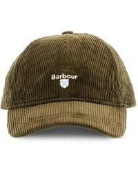 Barbour - Preston Corduroy Logo Cap - Lyst