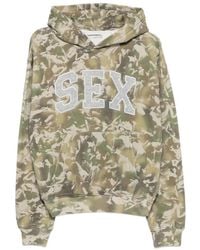 Carne Bollente - The Sex Graphic-Print Fleece-Patch Hoodie - Lyst