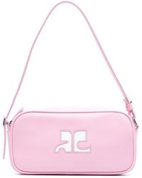 Courreges - Baguette Leather Handbag - Lyst