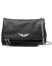 Zadig & Voltaire - Schultertasche Mit Logo-Schild - Lyst