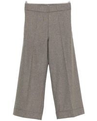 D.exterior - Pressed-Crease Turned-Up Trousers - Lyst