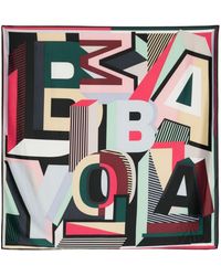 Bimba Y Lola - Geometric Logo Print Square Scarf - Lyst
