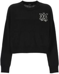Amiri - Logo-Embroidered Merino-Wool Sweater - Lyst