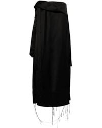 Sankuanz - Rock Mit Ungesäumten Kanten - Lyst