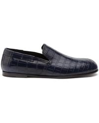 Dolce & Gabbana - Loafer Mit Kroko-Optik - Lyst