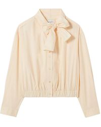Claudie Pierlot - Bow-Detail Button Shirt - Lyst