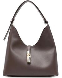 Furla - Schultertasche Aus Leder - Lyst