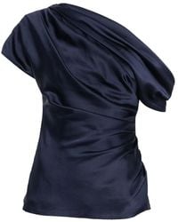 Jonathan Simkhai - One-Shoulder Draped Top - Lyst