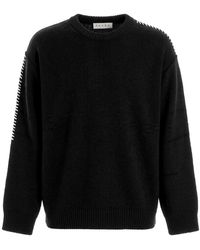 Paura - Hotaka Contrast-Stitch Sweater - Lyst