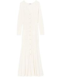 Sandro - Pointelle-Knit Maxi Dress - Lyst