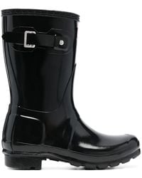 HUNTER - Bottes À Patch Logo - Lyst