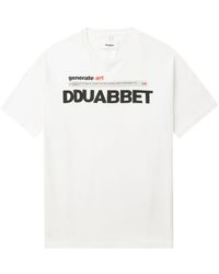 Doublet - Katoenen T-shirt Met Tekst - Lyst