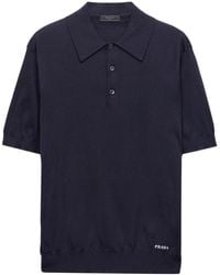 Prada - Silk Polo - Lyst