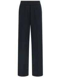 Peserico - Punto Luce Metal Detail Pleat Trousers - Lyst