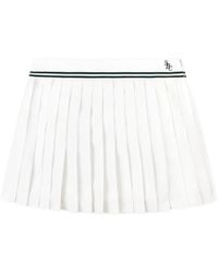 Sporty & Rich - Pleated Striped Mini Skirt - Lyst