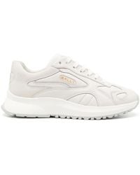 Bally - Panelled Leather Lace-Up Sneakers - Lyst
