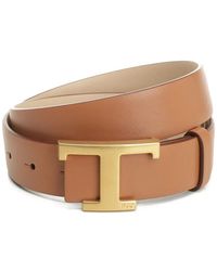 Tod's - T Timeless-Buckle Reversible Belt - Lyst