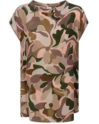 Aspesi - Abstract-Print Blouse - Lyst