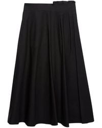 MSGM - Ruffled A-Line Midi Skirt - Lyst