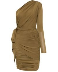 Alex Perry - Drapiertes One-Shoulder-Minikleid - Lyst
