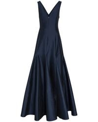 BERNADETTE - Vestido Largo Aure Con Cuello En V - Lyst