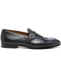 Doucal's - Double-Buckle Leather Loafers - Lyst