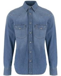 Jacob Cohen - Western-Style Denim Shirt - Lyst