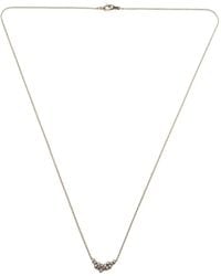 Noghi - 14K Cluster Diamond Necklace - Lyst