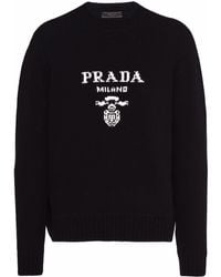 Prada - プラダ ロゴ セーター - Lyst