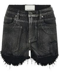 One Teaspoon - Ausgefranste Bonitas Jeans-Shorts - Lyst