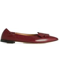 Kiton - Bow-Detail Pointed-Toe Ballet Flats - Lyst